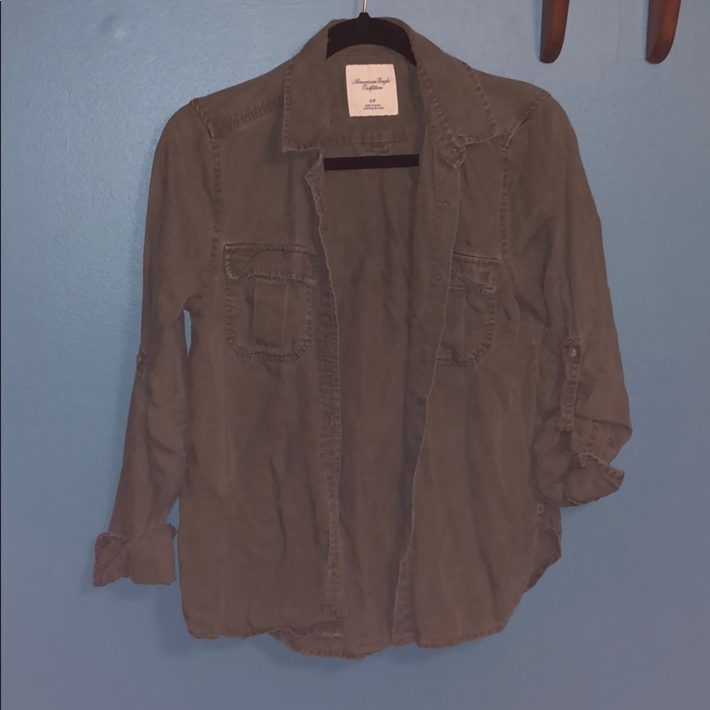 Green blouse